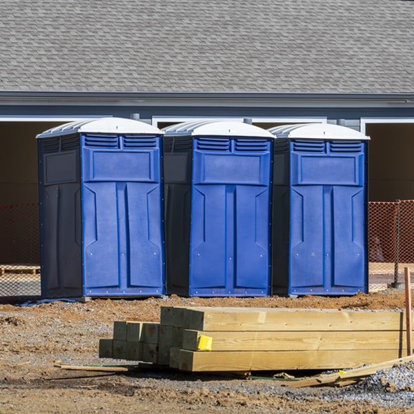 is there a specific order in which to place multiple portable toilets in Shelby